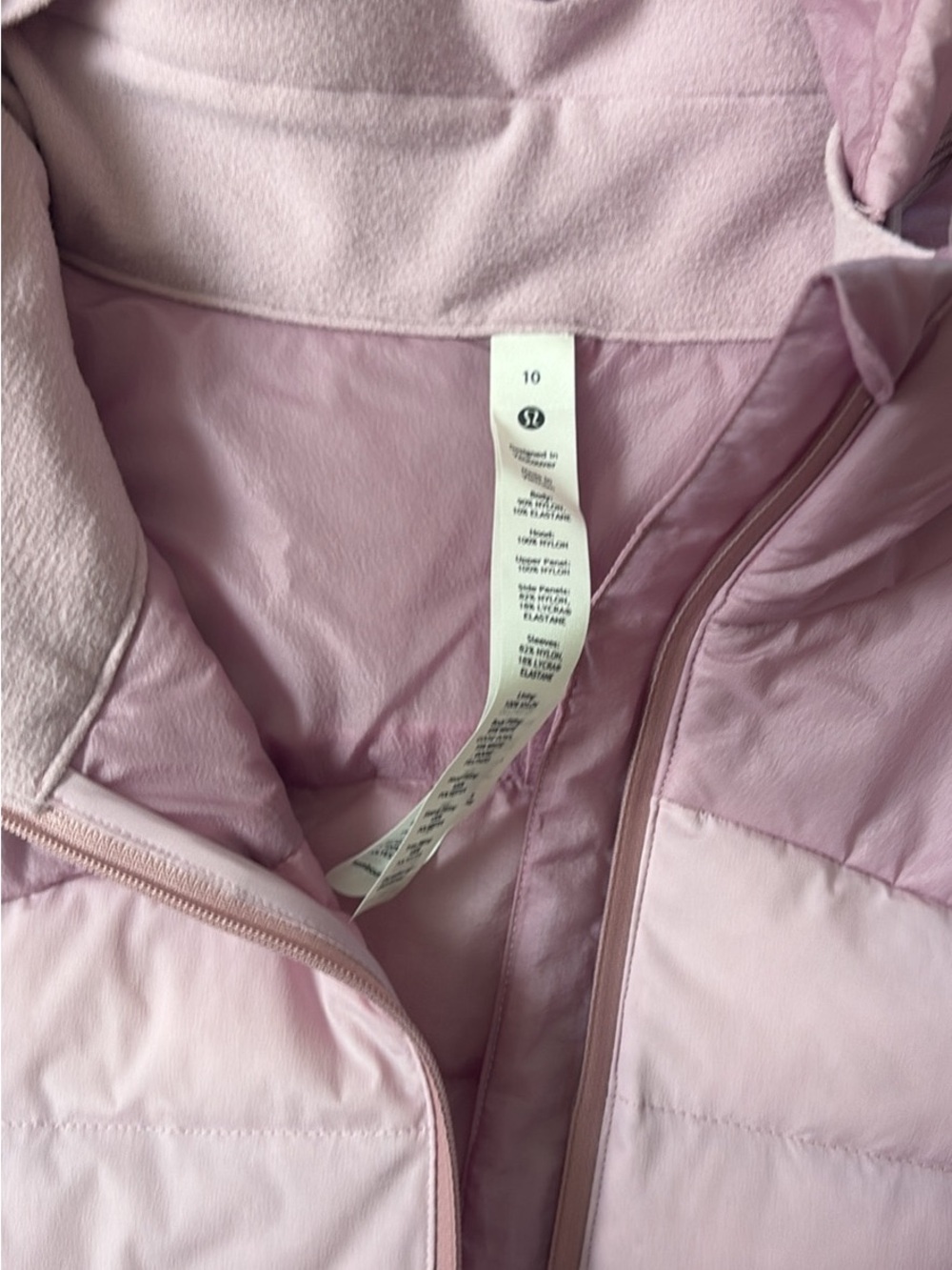 Light Pink Women's Insulated Hooded Jacket - Picture 3 of 7